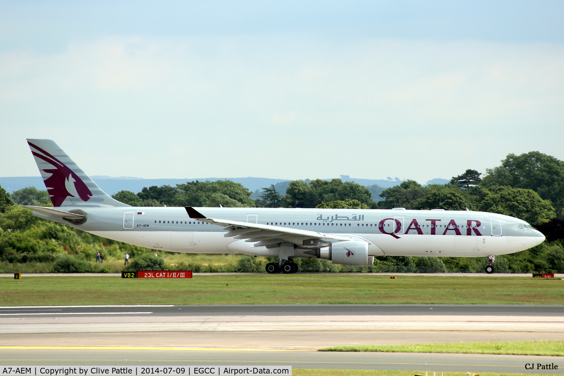 A7-AEM, 2007 Airbus A330-302 C/N 893, Taxi to holding Point for departure