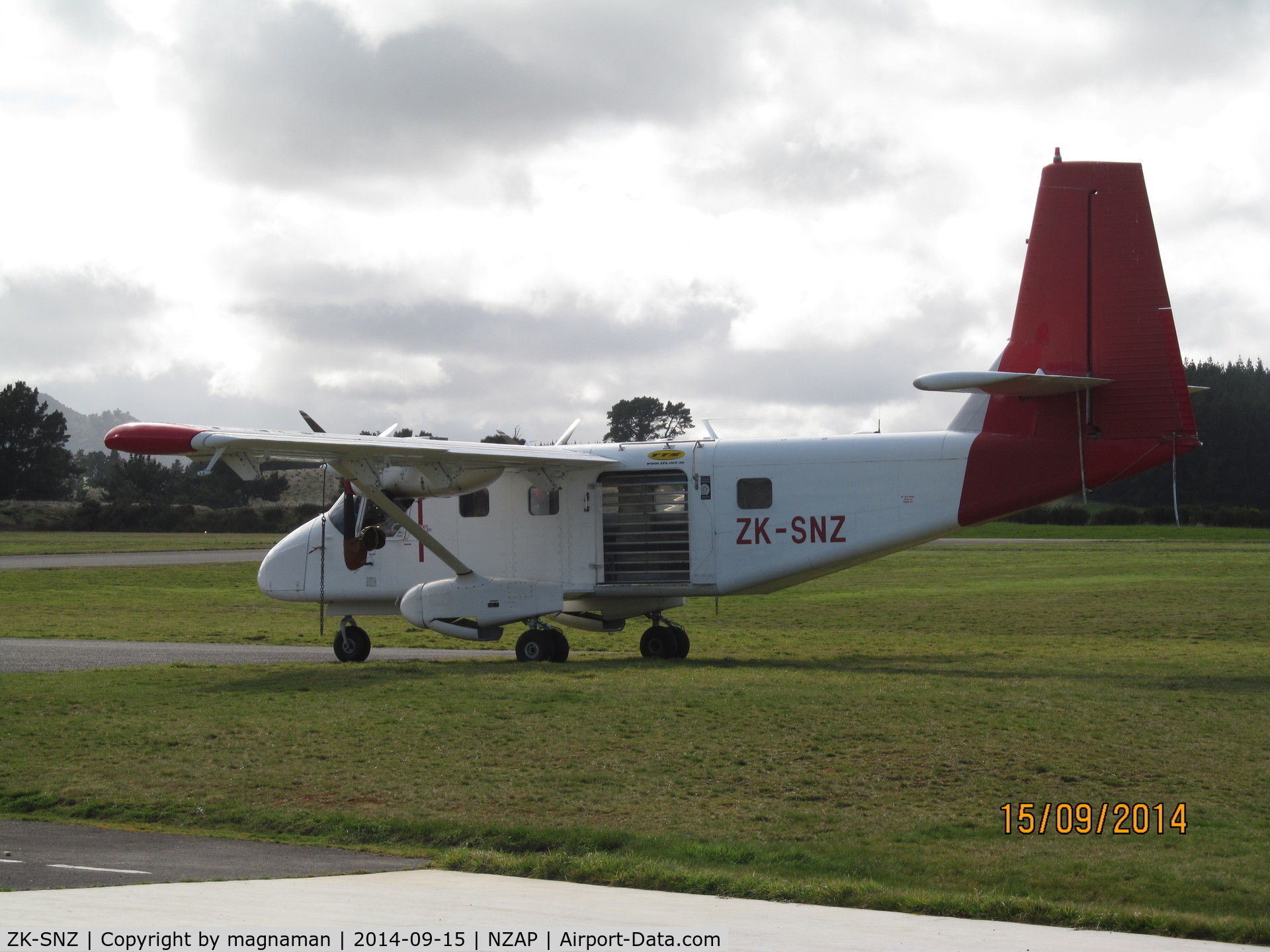 ZK-SNZ, GAF N22C Nomad C/N N22C-104, another skydive operator