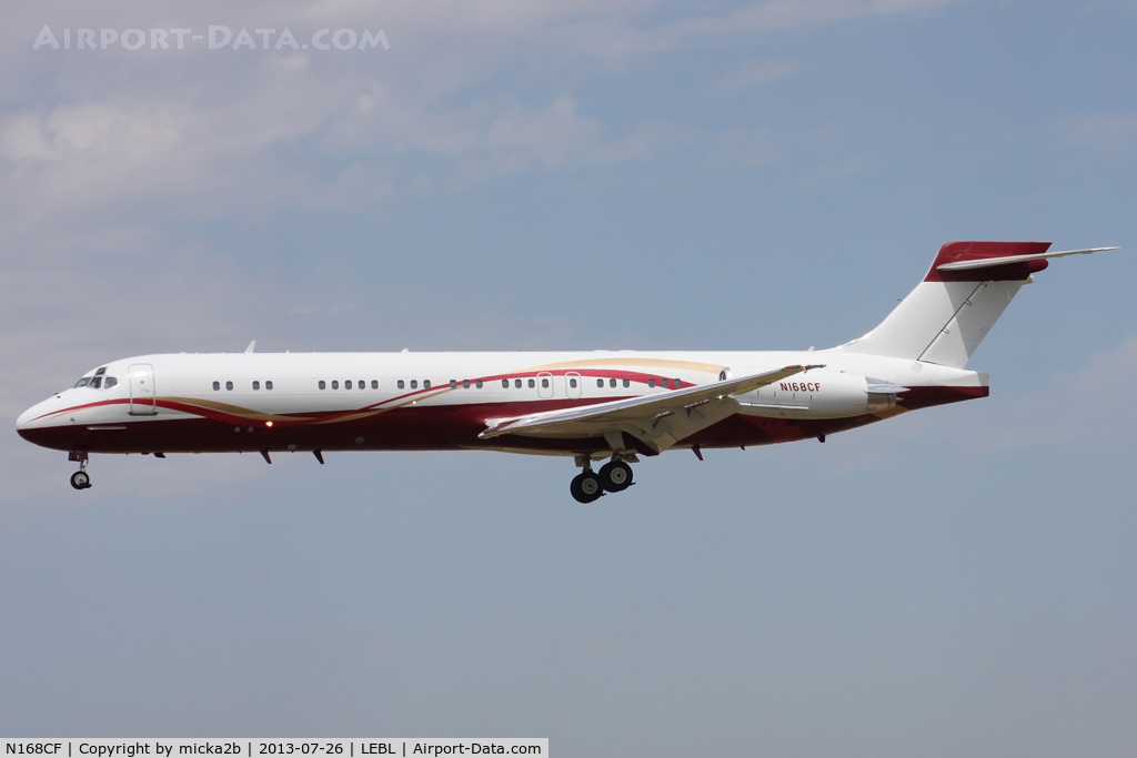 N168CF, 1988 McDonnell Douglas DC-9-87 C/N 49670, Landing
