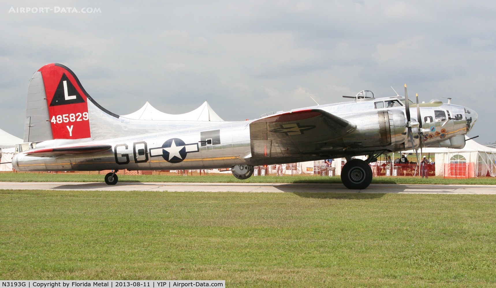 N3193G, 1944 Boeing B-17G Flying Fortress C/N 77255, Yankee Lady B-17