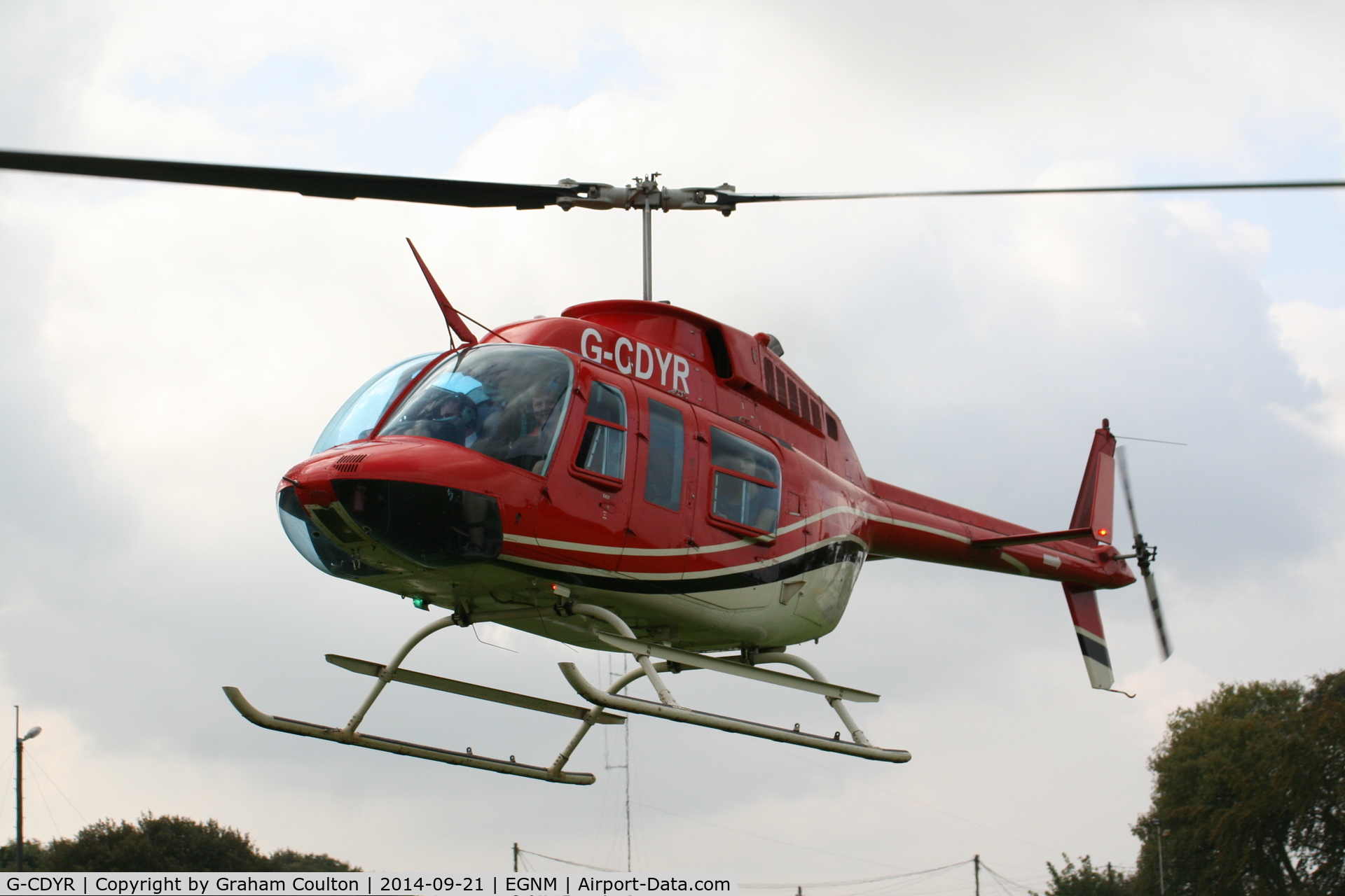 G-CDYR, 1988 Bell 206L-3 LongRanger III C/N 51237, Coney Park Helipad - Heli-jet Aviation