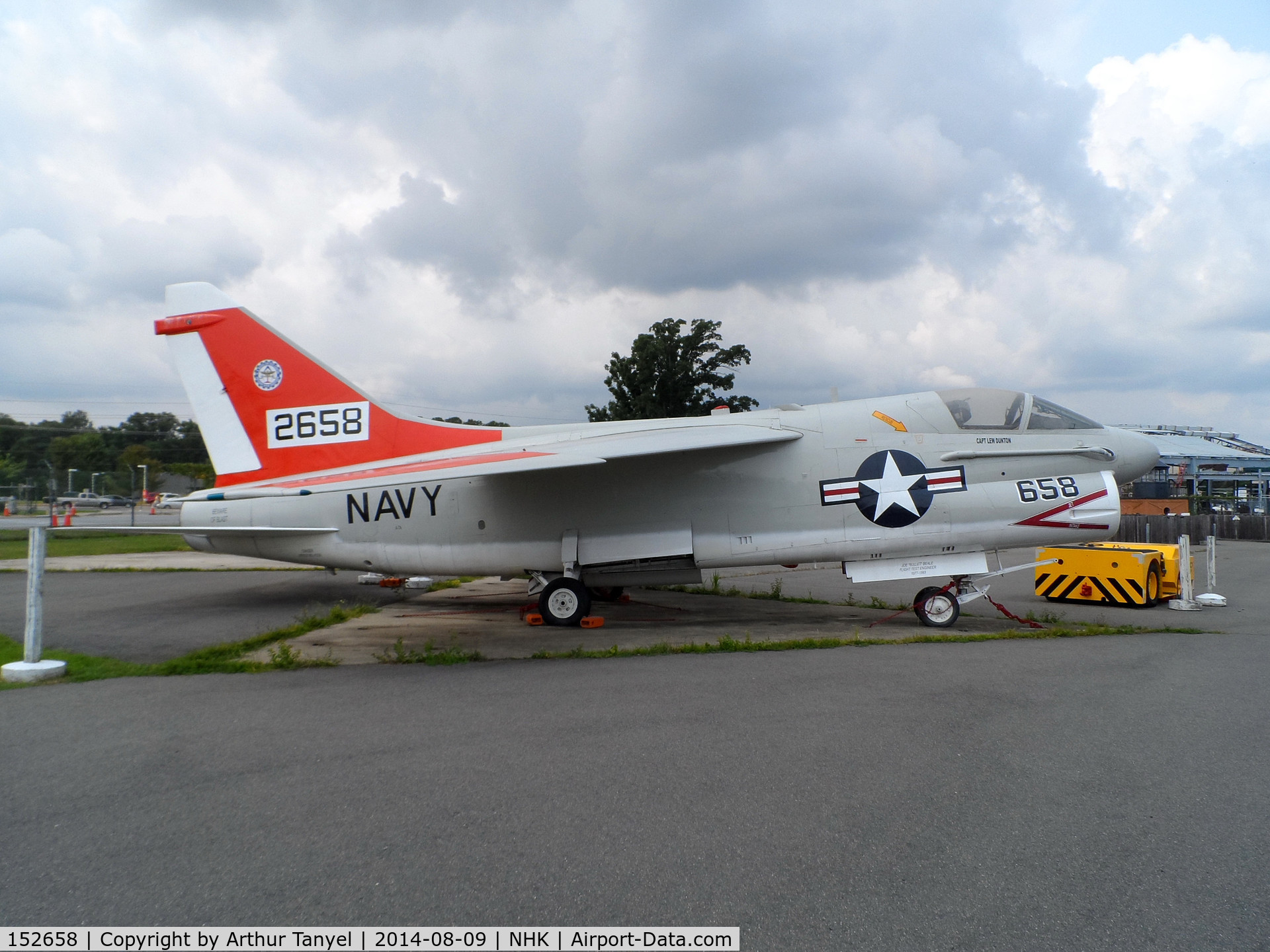 152658, LTV A-7A Corsair II C/N A-015, On display @ the Patuxent River Naval Air Museum