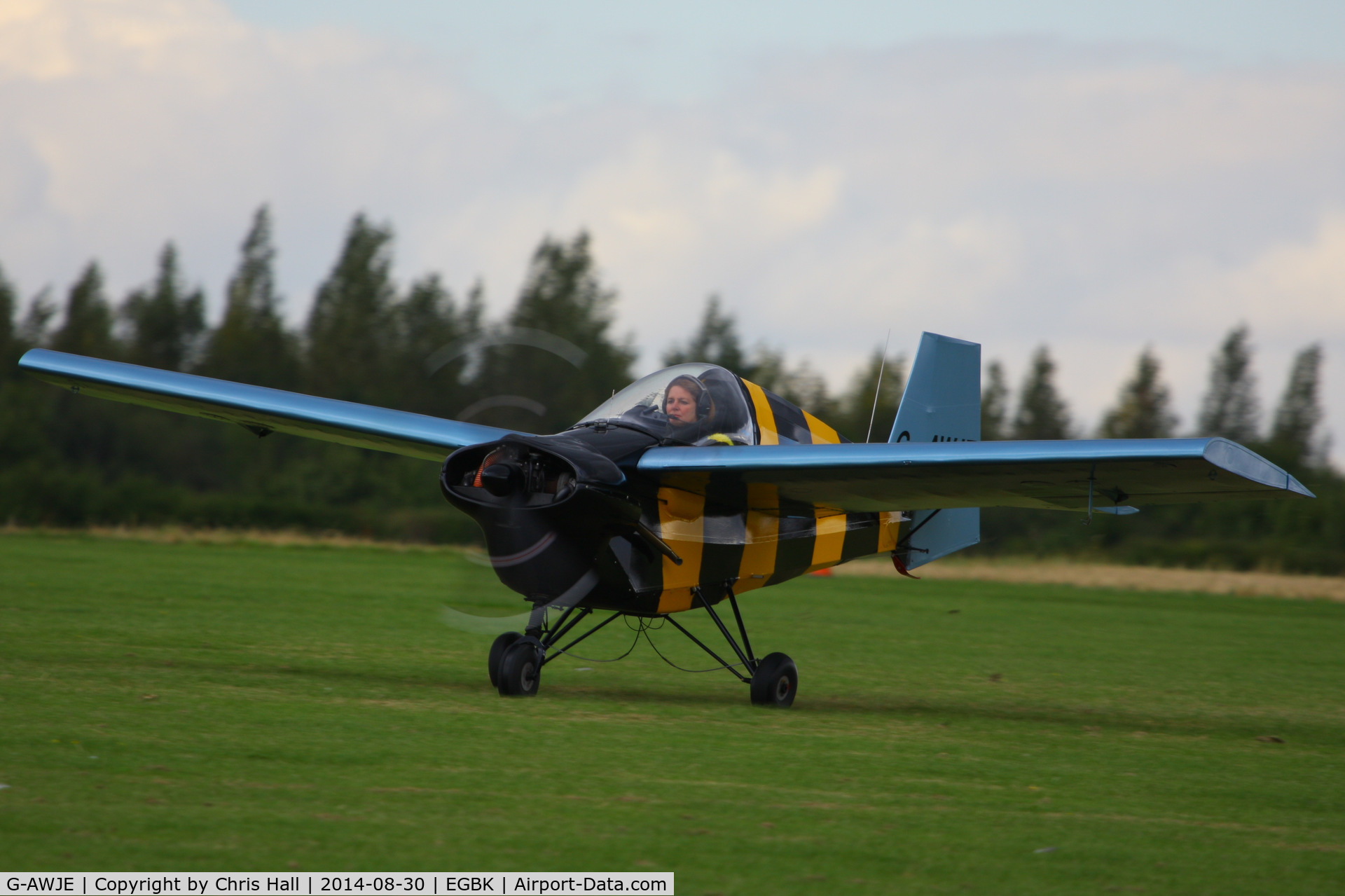 G-AWJE, 1968 Tipsy T-66 Nipper Mk 3 C/N S121, at the LAA Rally 2014, Sywell