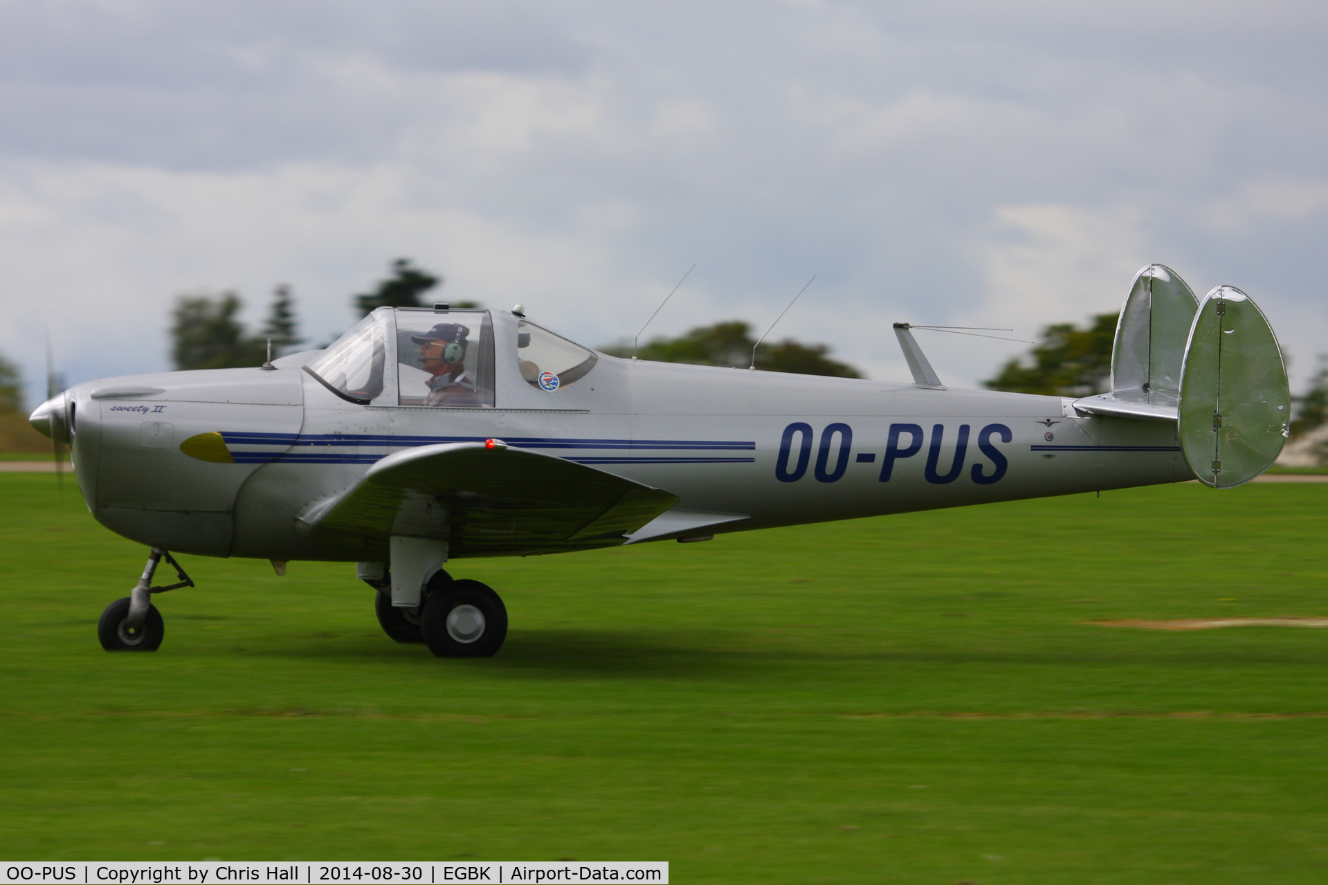 OO-PUS, 1947 Erco 415D Ercoupe C/N 4577, at the LAA Rally 2014, Sywell