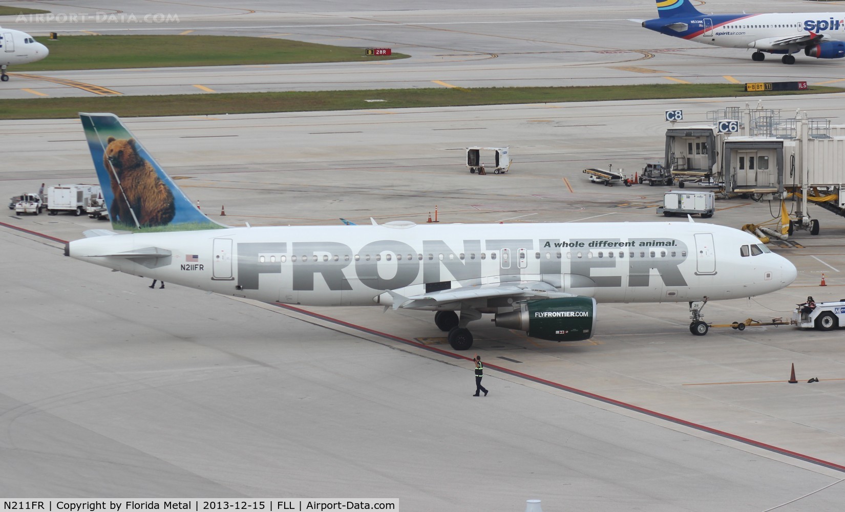 N211FR, 2011 Airbus A320-214 C/N 4688, Frontier Grizwald the Grizzly