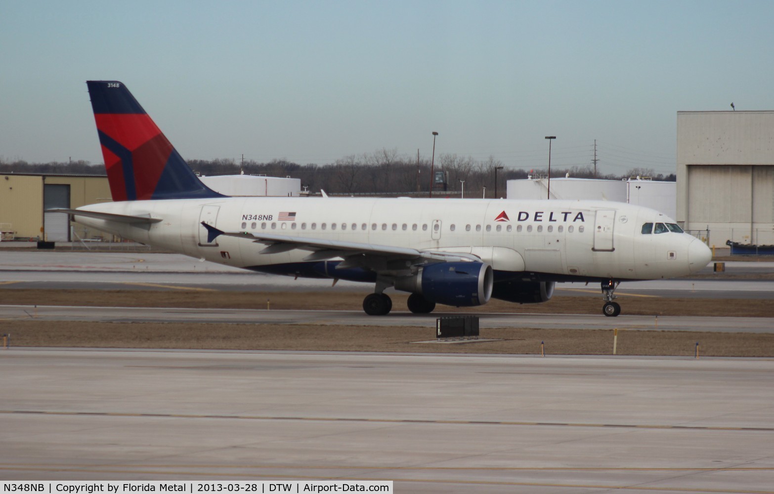 N348NB, 2002 Airbus A319-114 C/N 1810, Delta A319