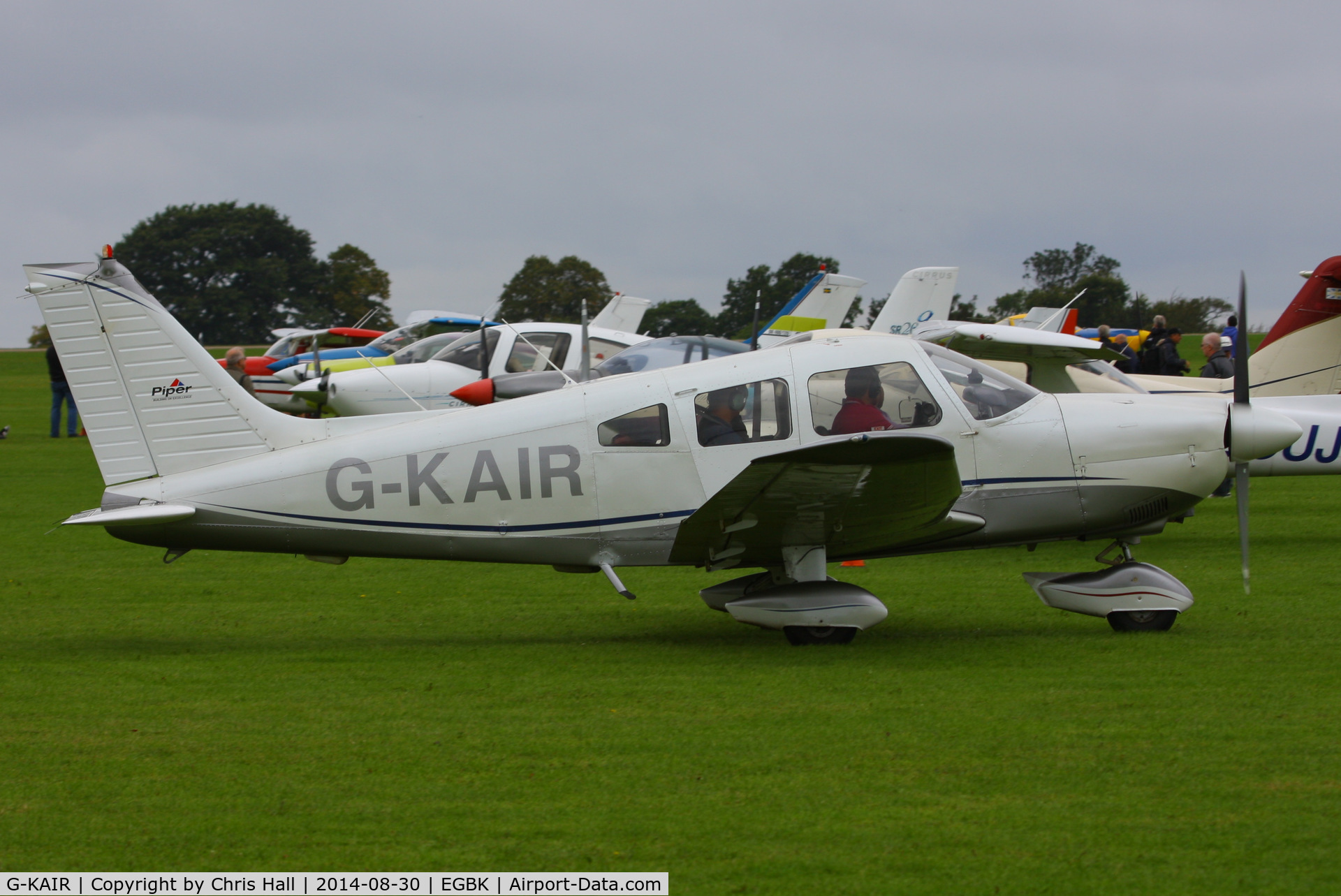 G-KAIR, 1978 Piper PA-28-181 Cherokee Archer II C/N 28-7990176, at the LAA Rally 2014, Sywell