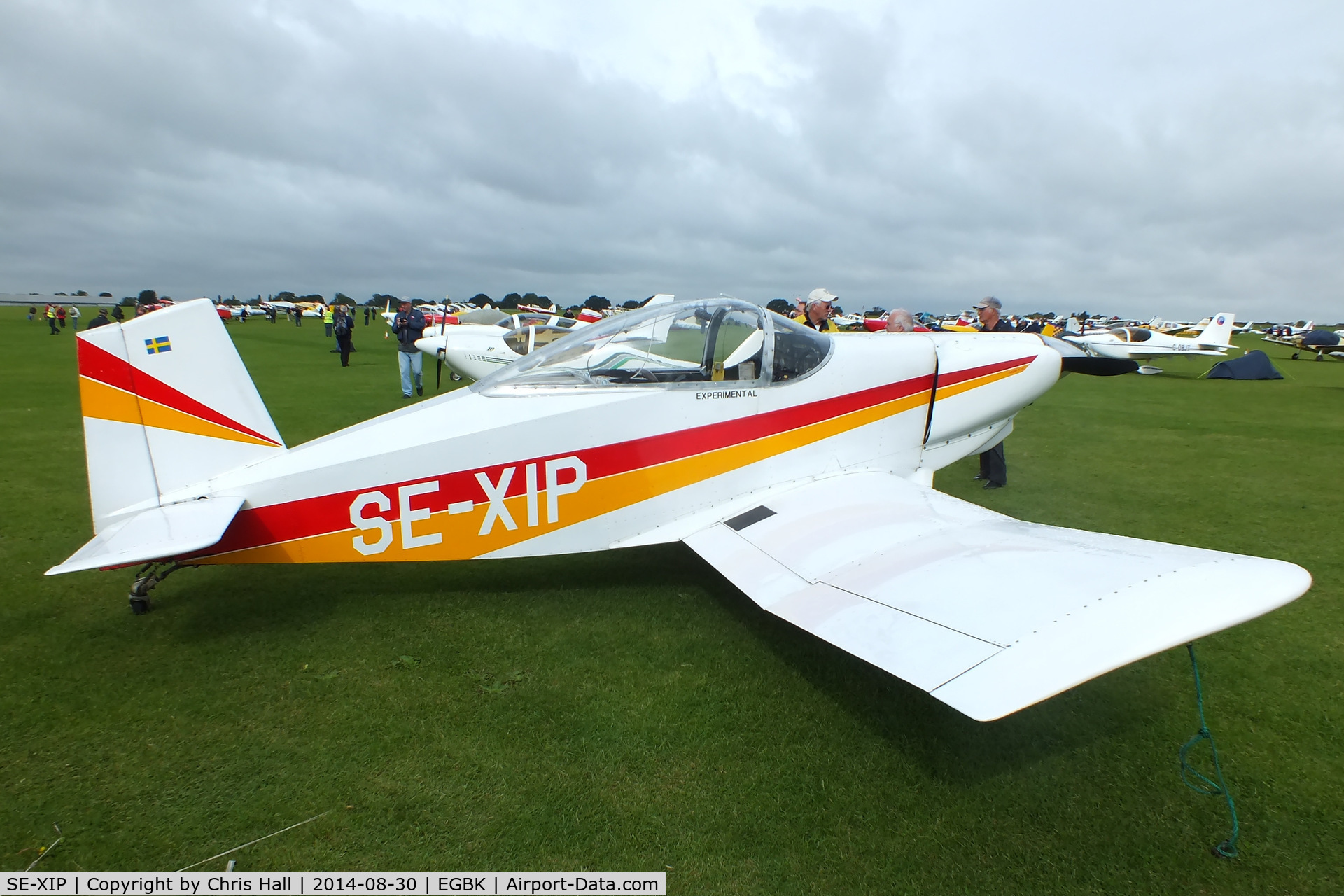 SE-XIP, 1988 Thorp T-18 Tiger C/N 548, at the LAA Rally 2014, Sywell
