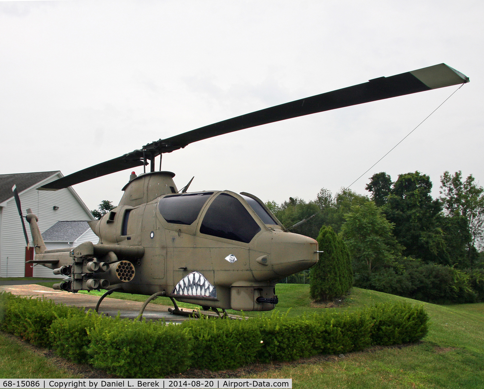 68-15086, 1968 Bell AH-1S Cobra C/N 20620, This Huey is on display as a veterans memorial at a VFW post, Bath, NY.