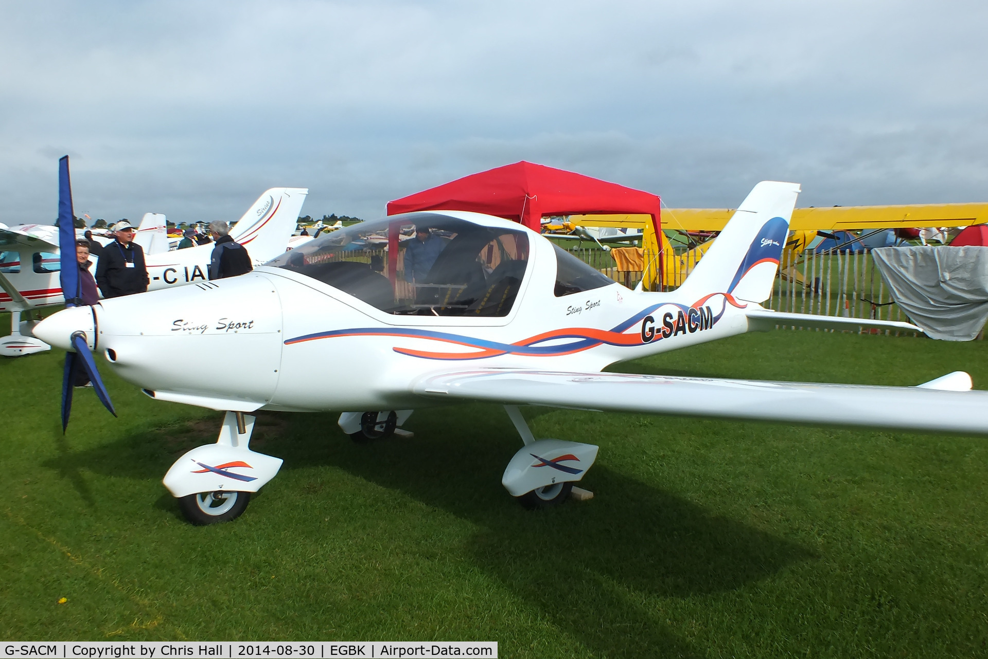 G-SACM, 2011 TL Ultralight TL-2000UK Sting Carbon C/N LAA 347-14798, at the LAA Rally 2014, Sywell