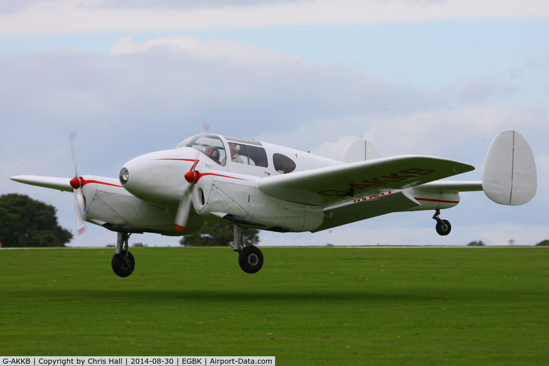 G-AKKB, 1947 Miles M-65 Gemini 1A C/N 6537, at the LAA Rally 2014, Sywell