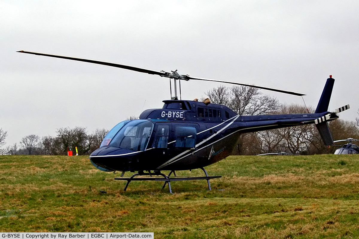 G-BYSE, 1978 Agusta-Bell 206B JetRanger II C/N 8553, Agusta-Bell AB.206B Jet Ranger II [8553] Cheltenham Racecourse~G 15/03/2008