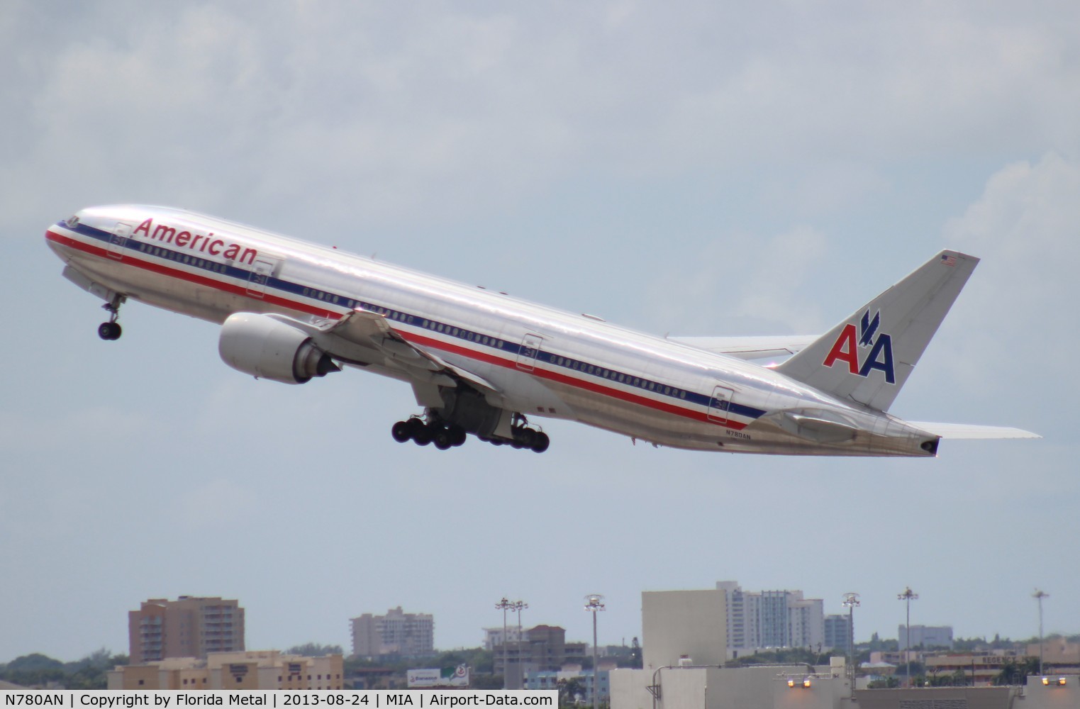 N780AN, 1999 Boeing 777-223 C/N 29956, American 777-200