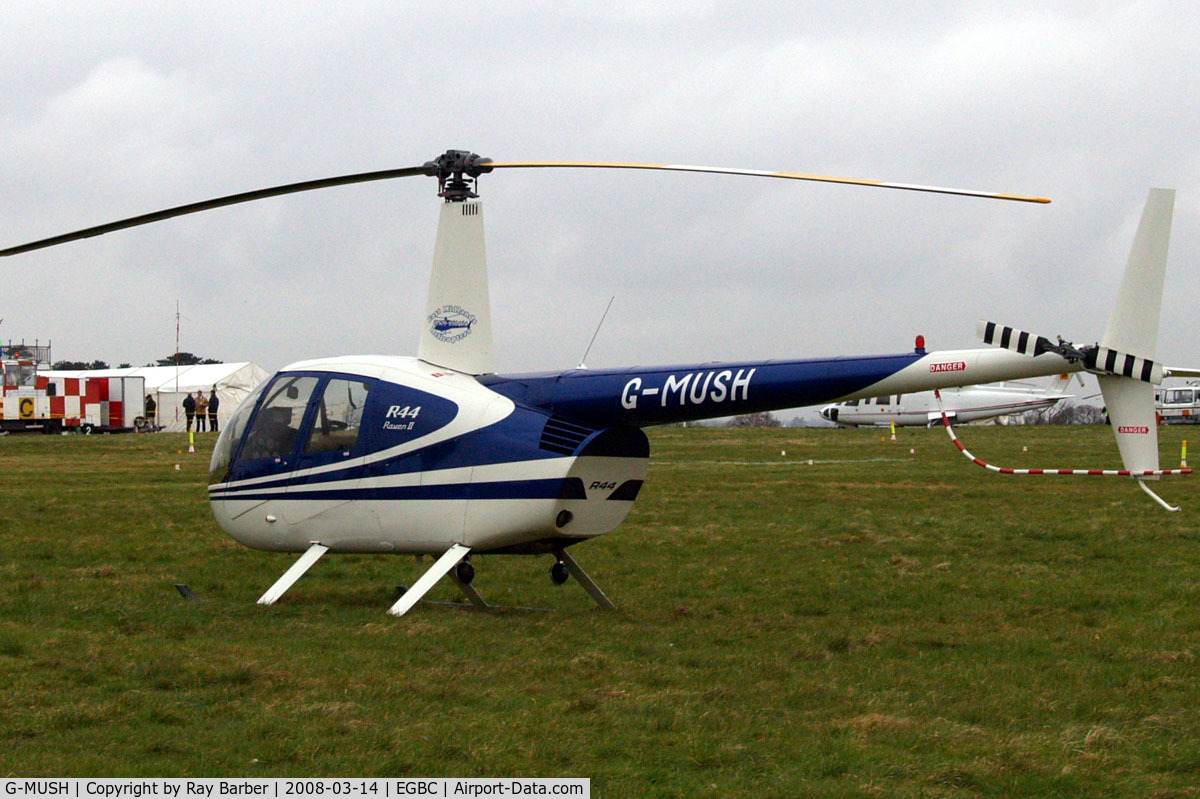 G-MUSH, 2004 Robinson R44 II C/N 10278, Robinson R-44 Raven II [10278] Cheltenham Racecourse~G 14/03/2008