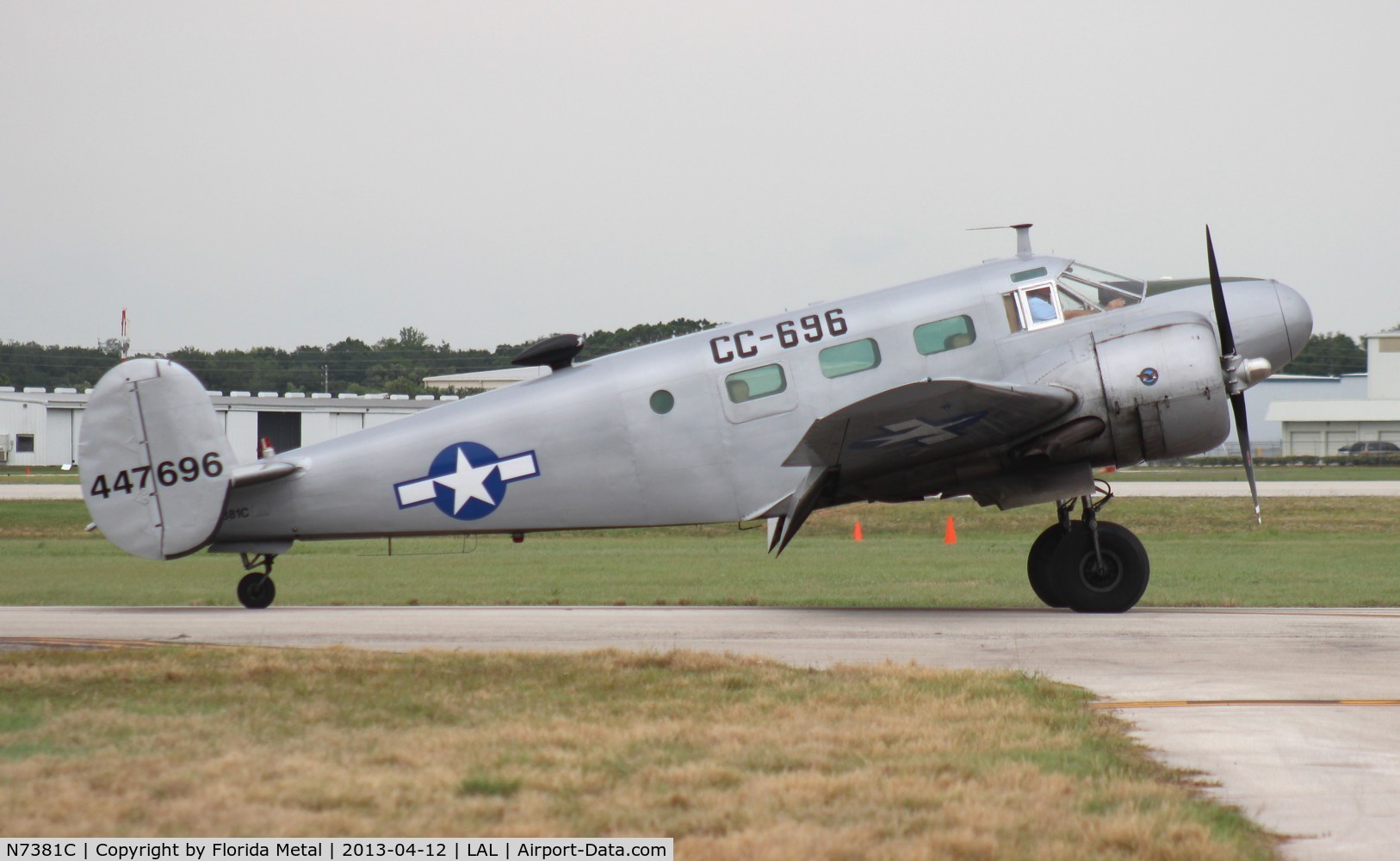 N7381C, 1944 Beech C18S C/N 8104, Beech C-45