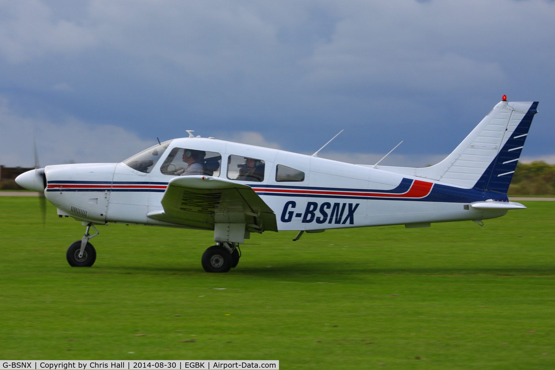 G-BSNX, 1979 Piper PA-28-181 Cherokee Archer II C/N 28-7990311, at the LAA Rally 2014, Sywell