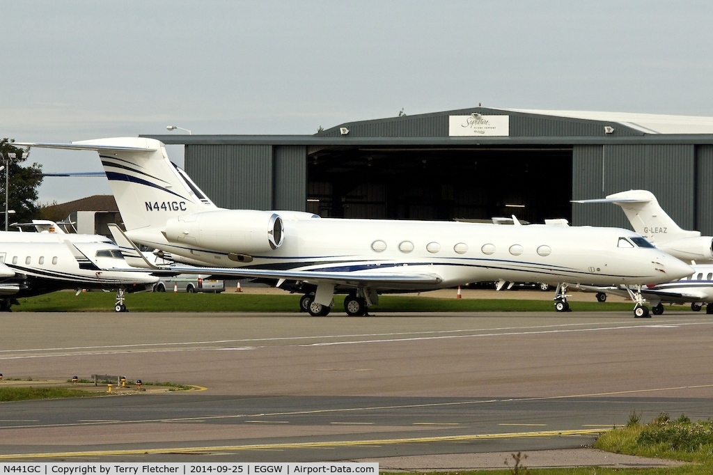 N441GC, 2013 Gulfstream Aerospace V-SP G550 C/N 5441, 2013 Gulfstream G550 (VSP), c/n: 5441 at Luton