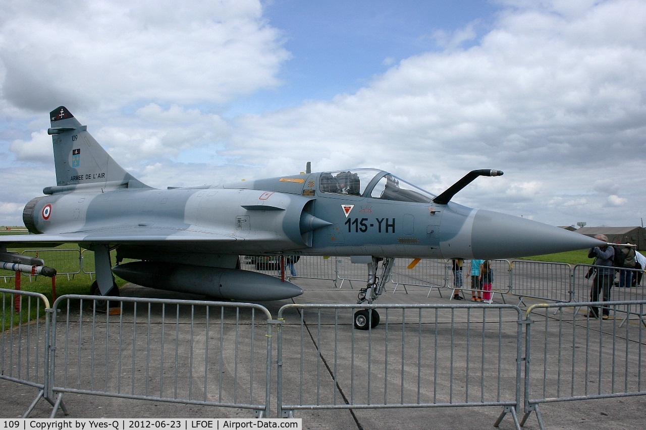 109, Dassault Mirage 2000C C/N 375, Dassault Mirage 2000C (115-YH), Static display, Evreux-Fauville AB 105 (LFOE) open day 2012