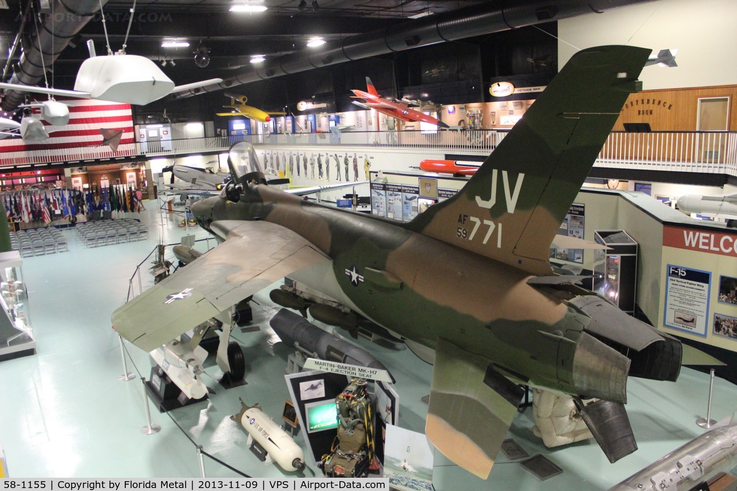 58-1155, 1960 Republic F-105D Thunderchief C/N D10, F-105 at Air Force Armament Museum