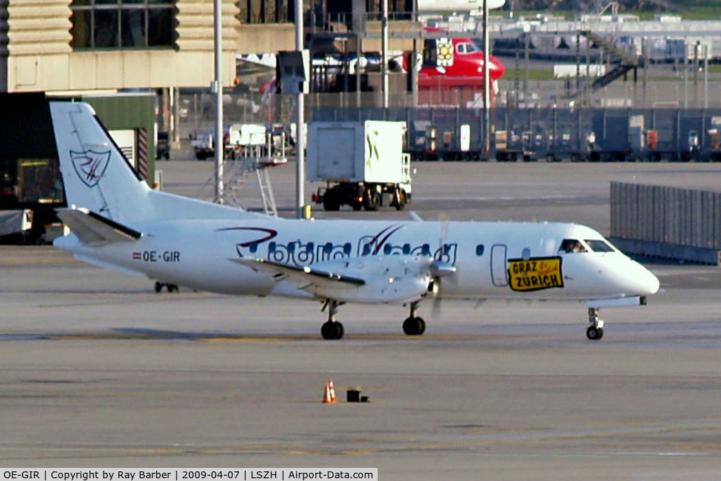 OE-GIR, 1988 Saab SF340A C/N 340A-134, SAAB-Scania SF.340A [134] (Robin Hood Aviation) Zurich~HB 07/04/2009