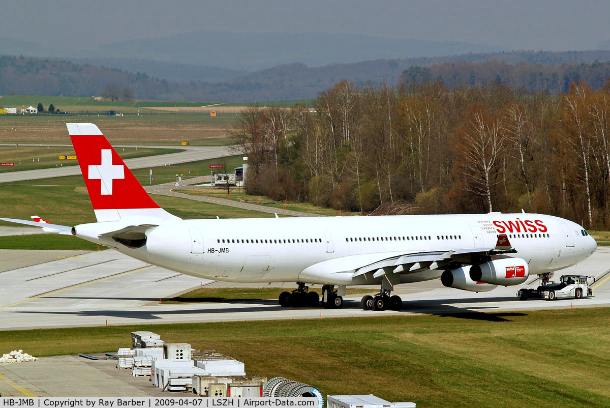 HB-JMB, 2003 Airbus A340-313 C/N 545, Airbus A340-313X [545] (Swiss International Air Lines) Zurich~HB 07/04/2009