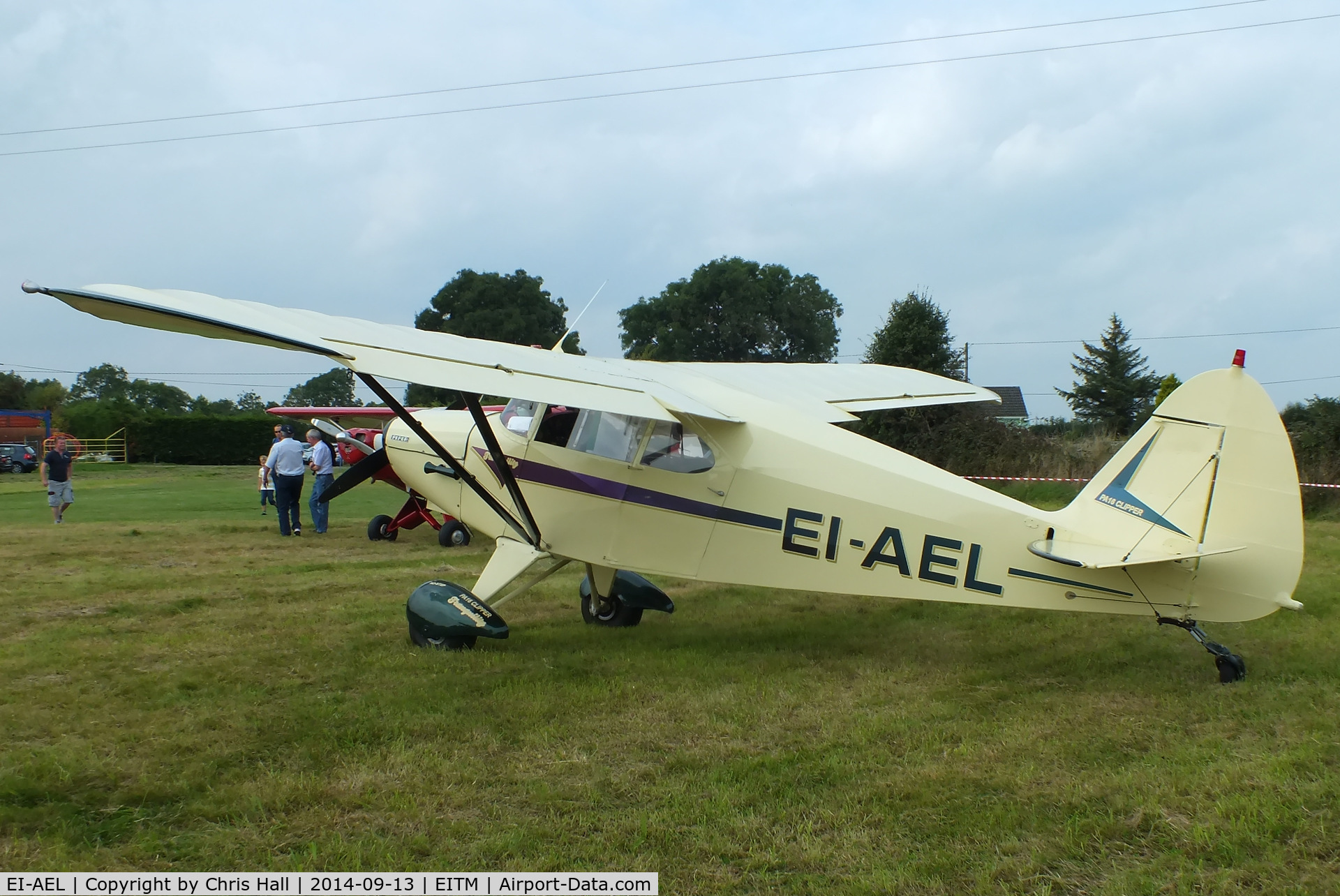 EI-AEL, 1949 Piper PA-16 Clipper C/N 16-186, at the Trim airfield fly in, County Meath, Ireland