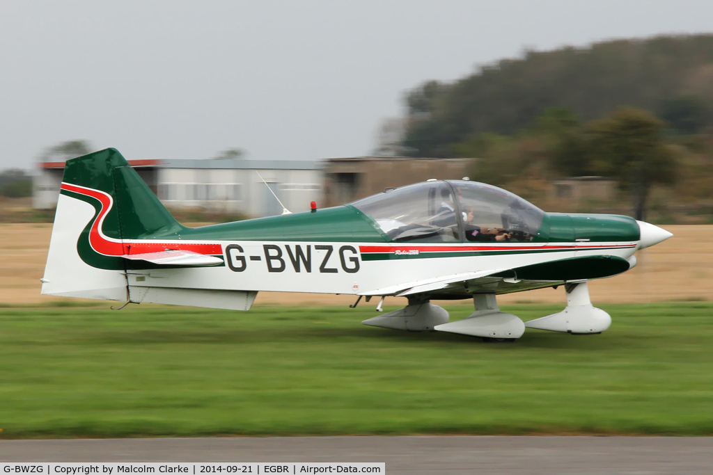 G-BWZG, 1997 Robin R-2160 Alpha Sport C/N 311, Robin R-2160 at the Real Aeroplane Company's Helicopter Fly-In, Breighton Airfield, North Yorkshire, September 21st 2014.