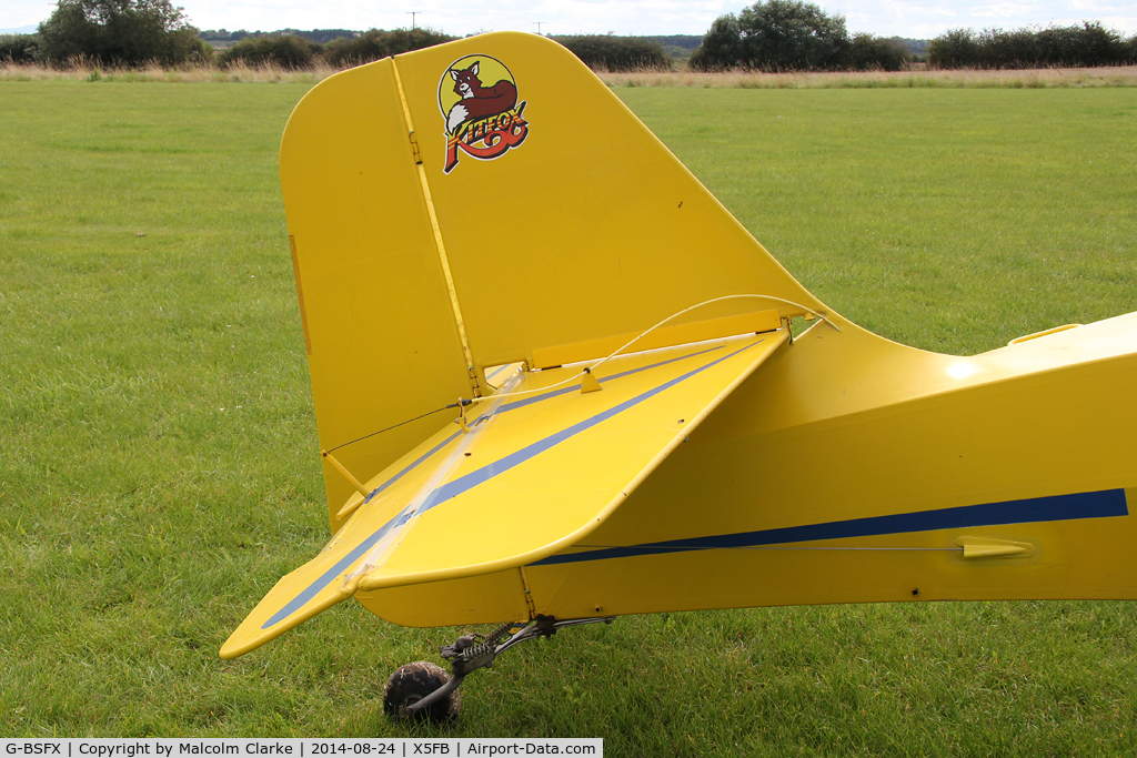 G-BSFX, 1990 Denney Kitfox Mk2 C/N PFA 172-11723, Denney Kitfox Mk2, Fishburn Airfield UK, August 24th 2014.