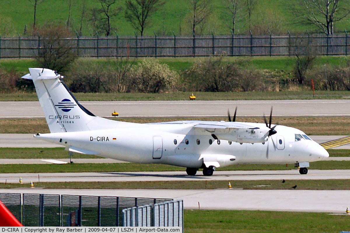 D-CIRA, 1996 Dornier 328-100 C/N 3077, Dornier Do-328-120 [3077] (Cirrus Airlines) Zurich~HB 07/04/2009