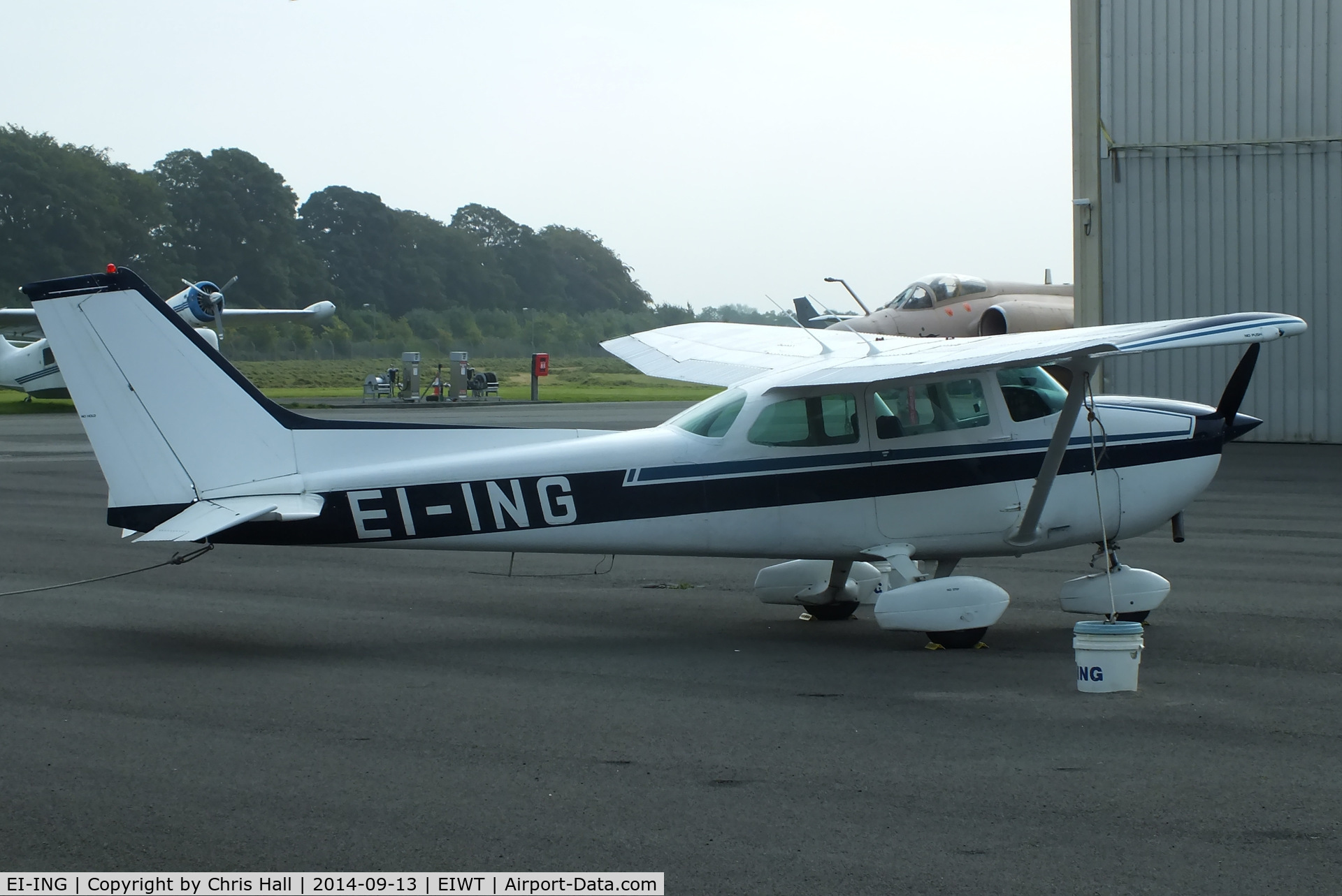 EI-ING, 1981 Reims F172P Skyhawk C/N F172-02084, at Weston Airport, Ireland