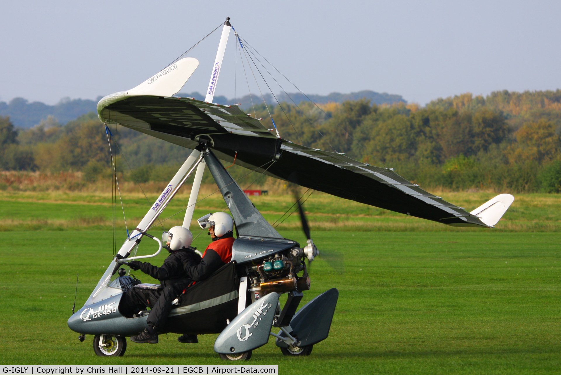 G-IGLY, 2008 P&M Aviation Quik GT450 C/N 8372, visitor at Barton