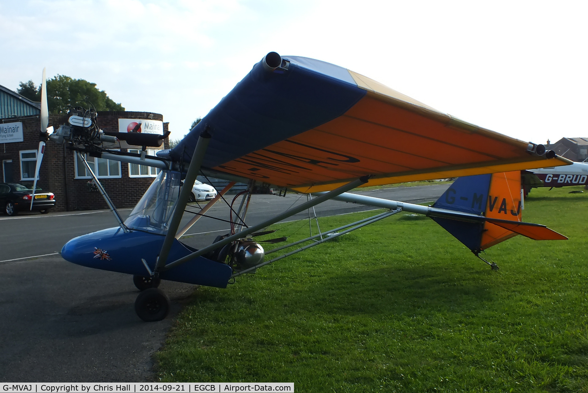 G-MVAJ, 1988 Thruster TST MK1 C/N 8058-TST-077, visitor at Barton