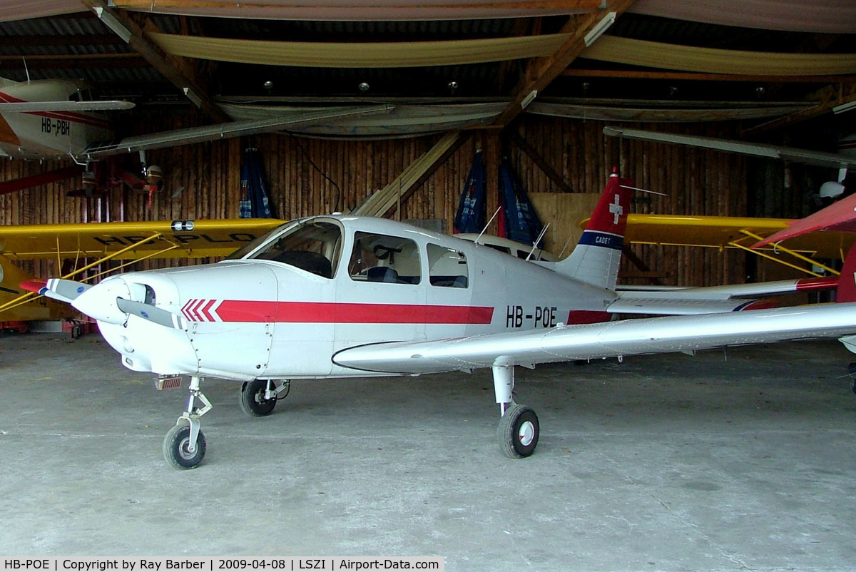 HB-POE, Piper PA-28-161 Cadet C/N 2841296, Piper PA-28-161 Cadet [2841296] Fricktal-Schupfart ~HB 08/04/2009