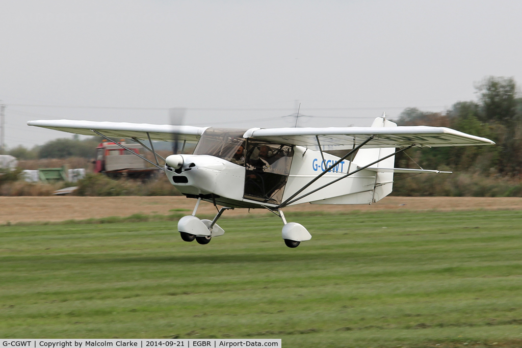 G-CGWT, 2008 Best Off SkyRanger Swift 912(1) C/N BMAA/HB/567, Skyranger Swift 912(1) at the Real Aeroplane Club's Helicopter Fly-In, Breighton Airfield, North Yorkshire, September 21st 2014.