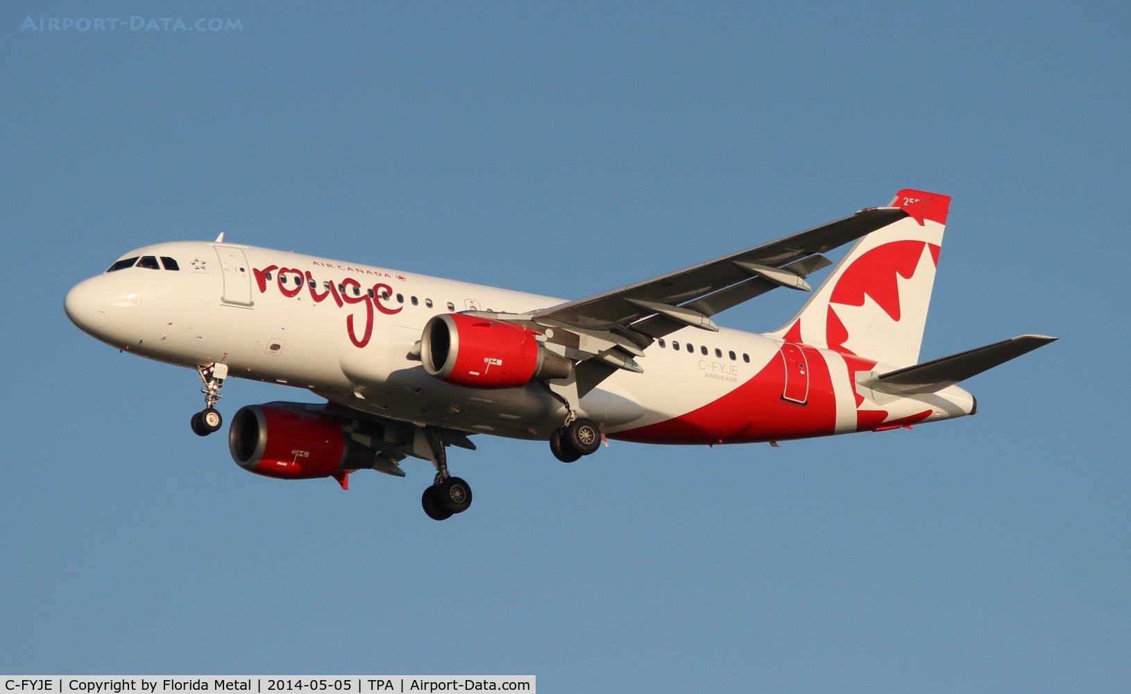C-FYJE, 1996 Airbus A319-114 C/N 656, Air Canada Rouge A319