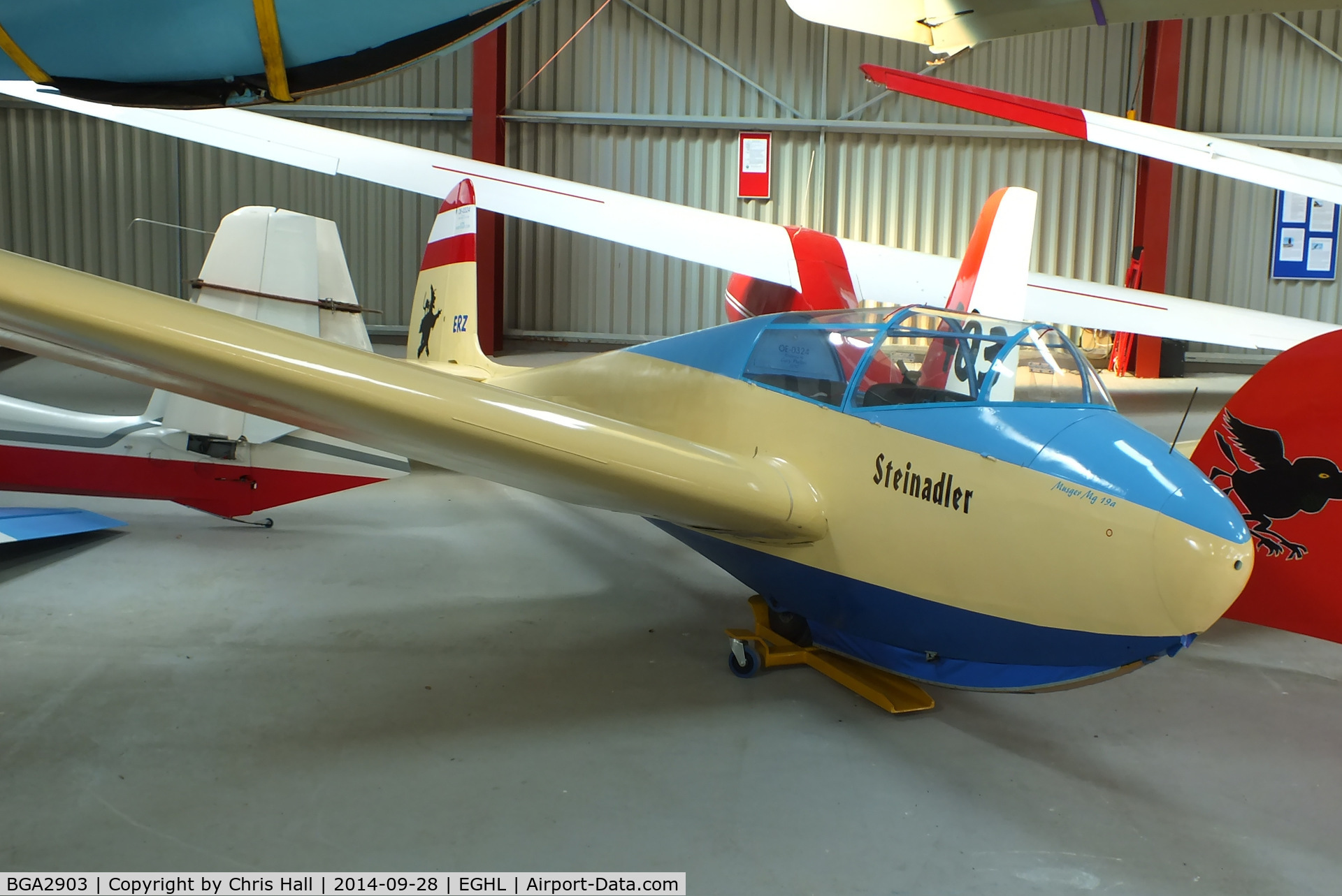 BGA2903, Oberlerchner Mg-19A Steinadler C/N 15, Gliding Heritage Centre, Lasham