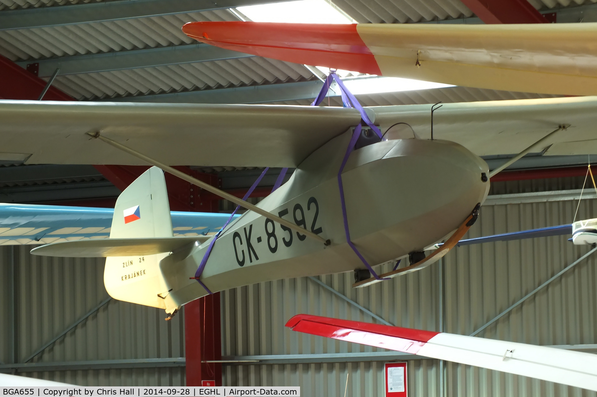 BGA655, Zlin Z-24 Krajanek C/N 101, Gliding Heritage Centre, Lasham