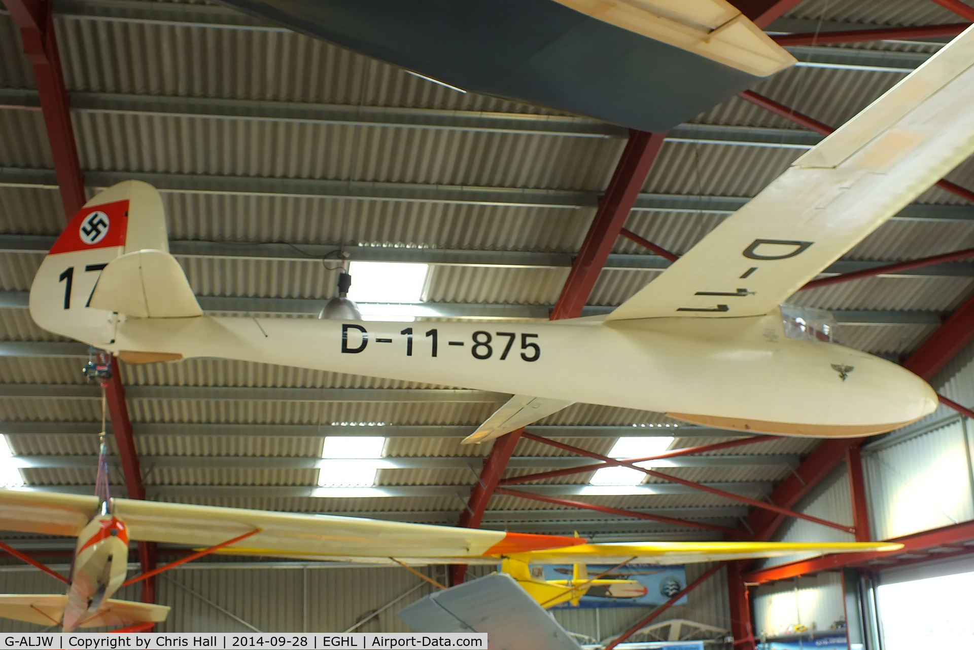 G-ALJW, DFS Weihe C/N 000348, Gliding Heritage Centre, Lasham