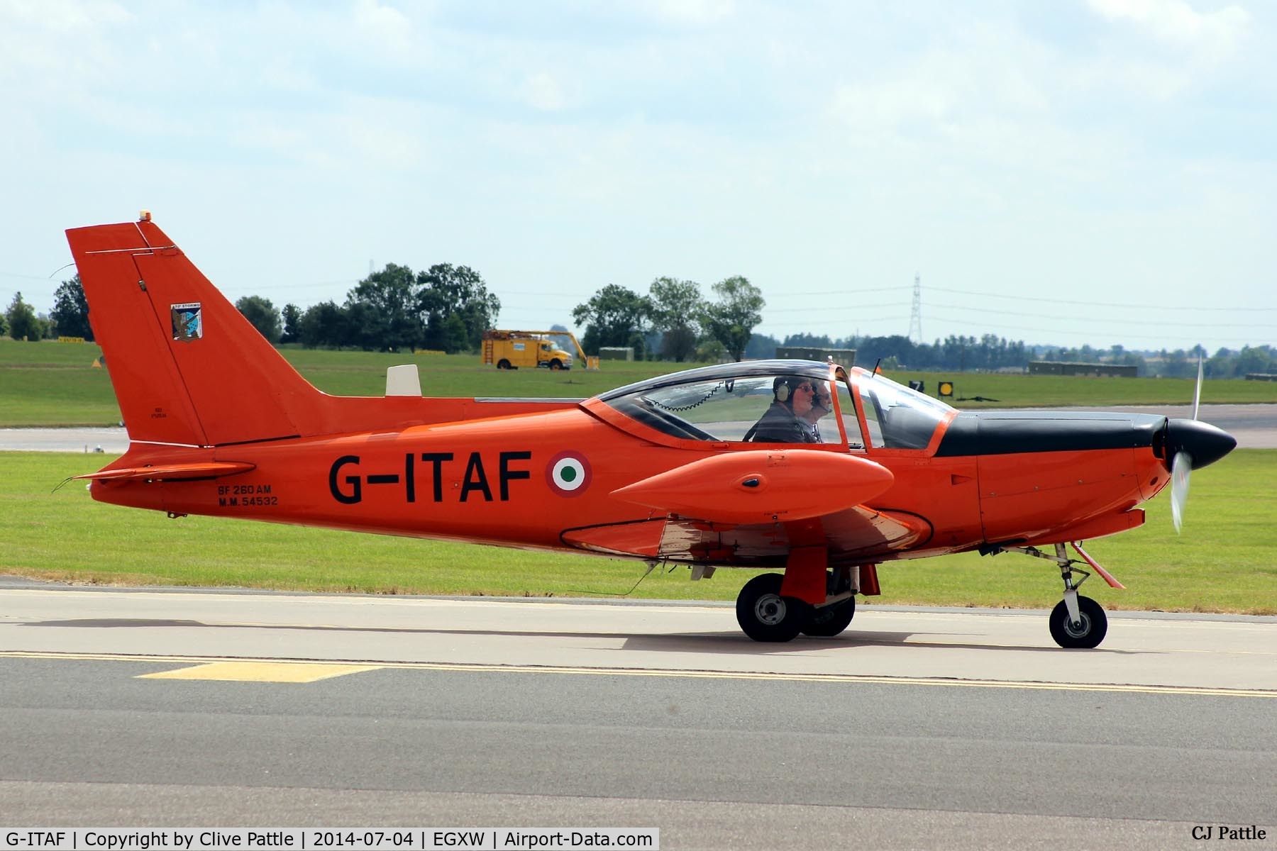 G-ITAF, 1983 SIAI-Marchetti SF-260AM C/N 40-013/690, RAF Waddington Airshow 2014