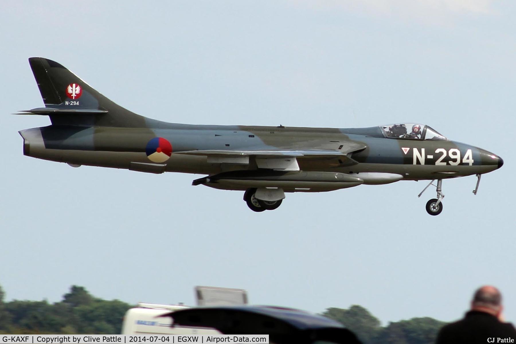 G-KAXF, 1956 Hawker Hunter F.6A C/N S4/U/3361, RAF Waddington Airshow 2014
