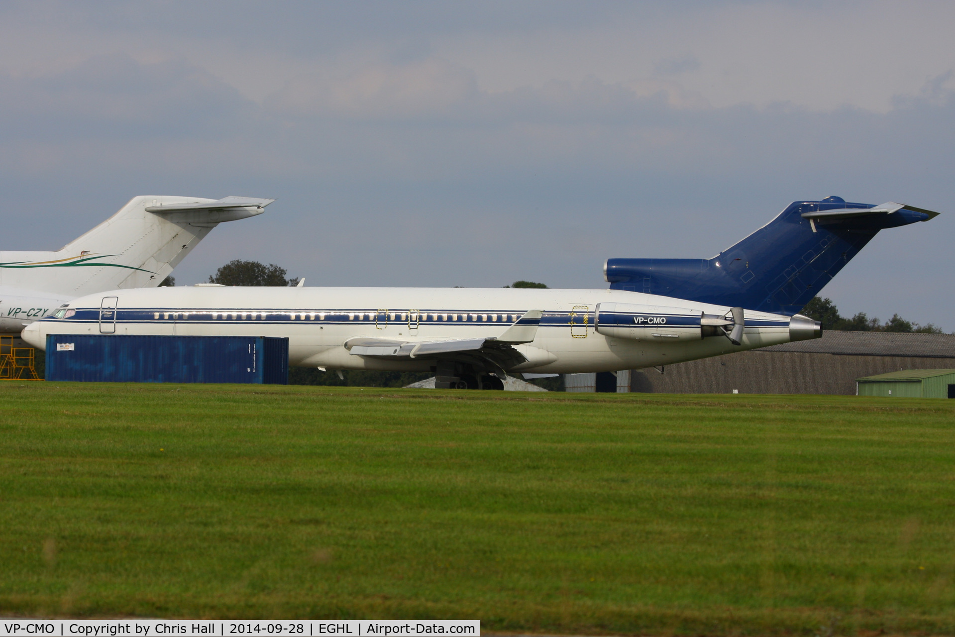 VP-CMO, 1980 Boeing 727-212RE C/N 21948, stored at ATC Lasham