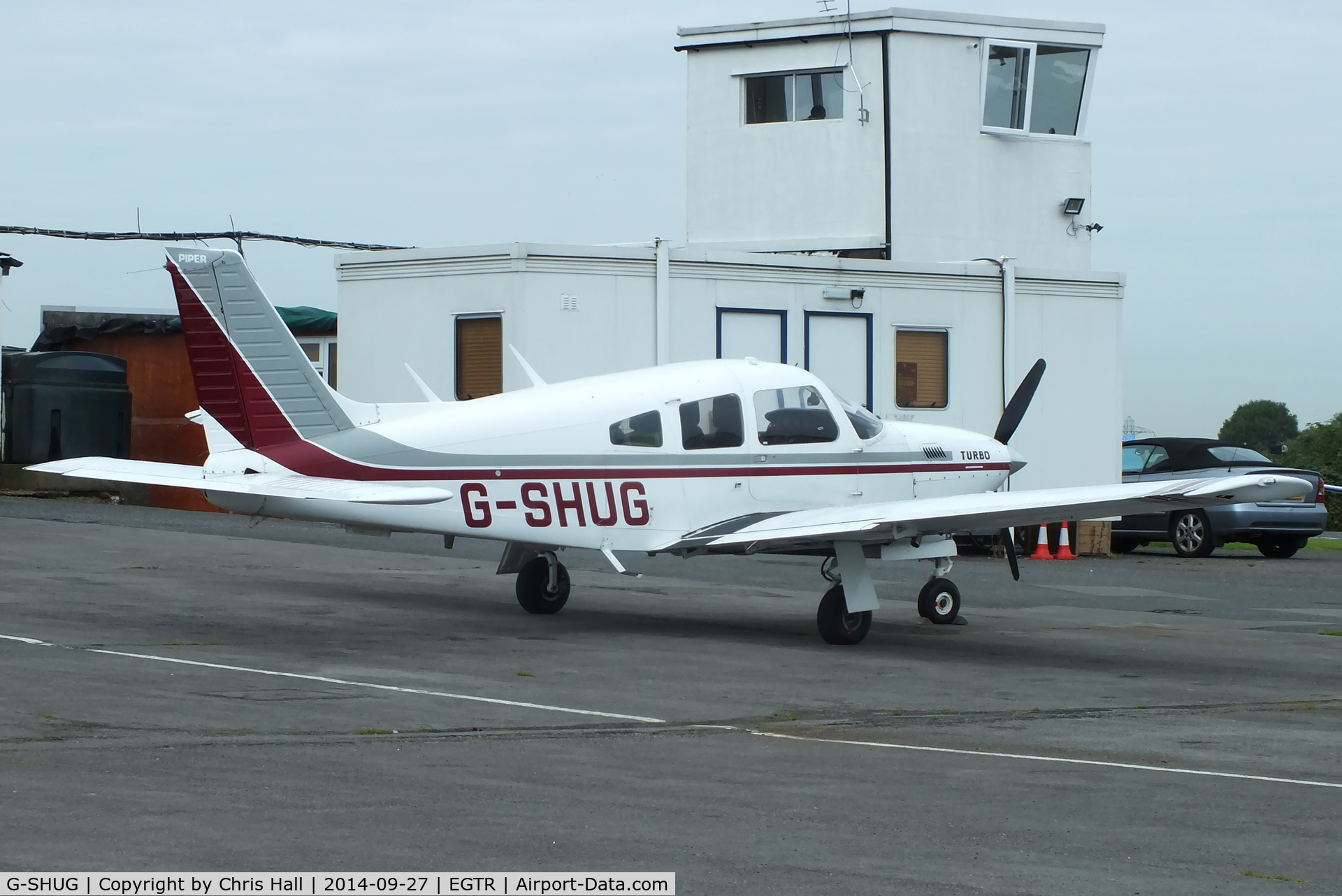 G-SHUG, 1977 Piper PA-28R-201T Cherokee Arrow III C/N 28R-7703048, visitor from Booker
