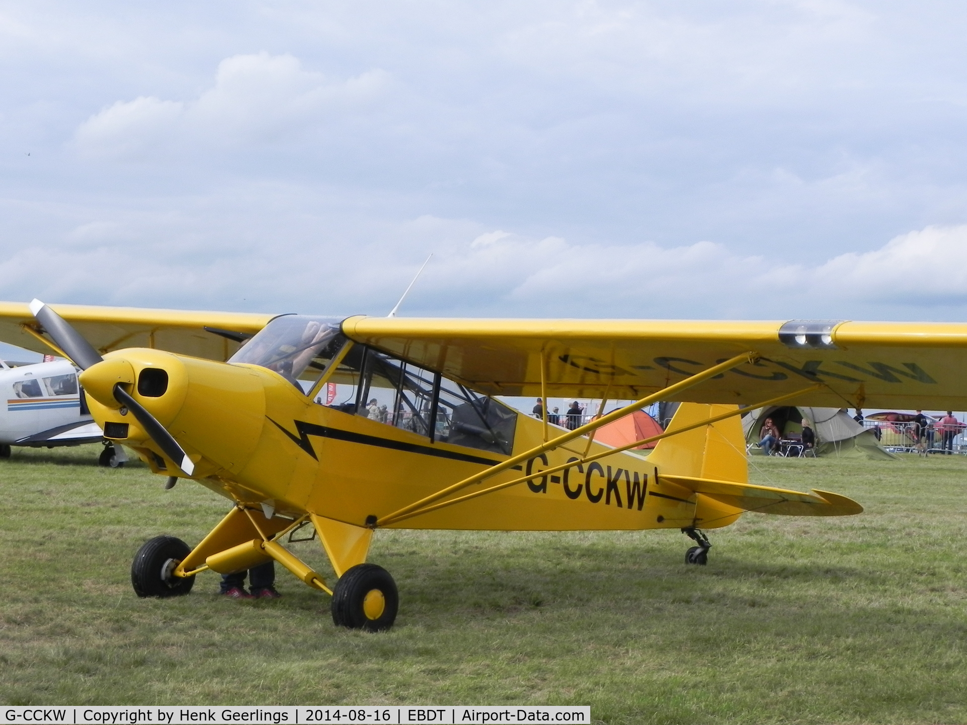 G-CCKW, 1954 Piper L-21B Super Cub (PA-18-135) C/N 18-3535, Oldtimer Fly In , Schaffen Diest , 2014