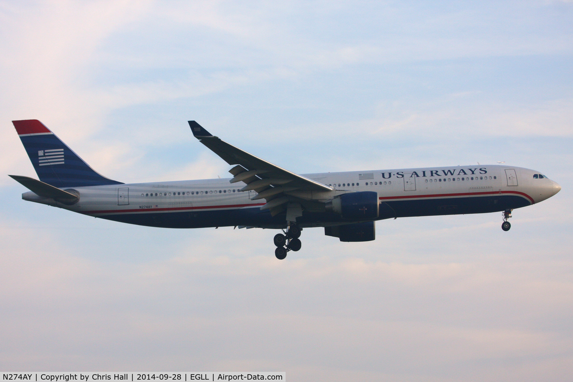 N274AY, 2000 Airbus A330-323X C/N 342, US Airways