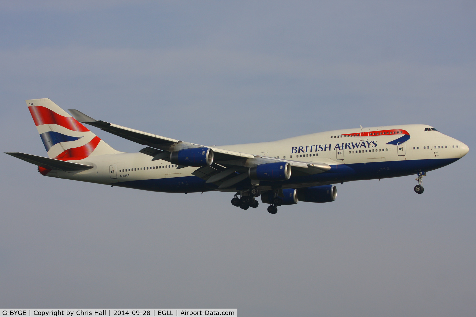 G-BYGE, 1999 Boeing 747-436 C/N 28858, British Airways