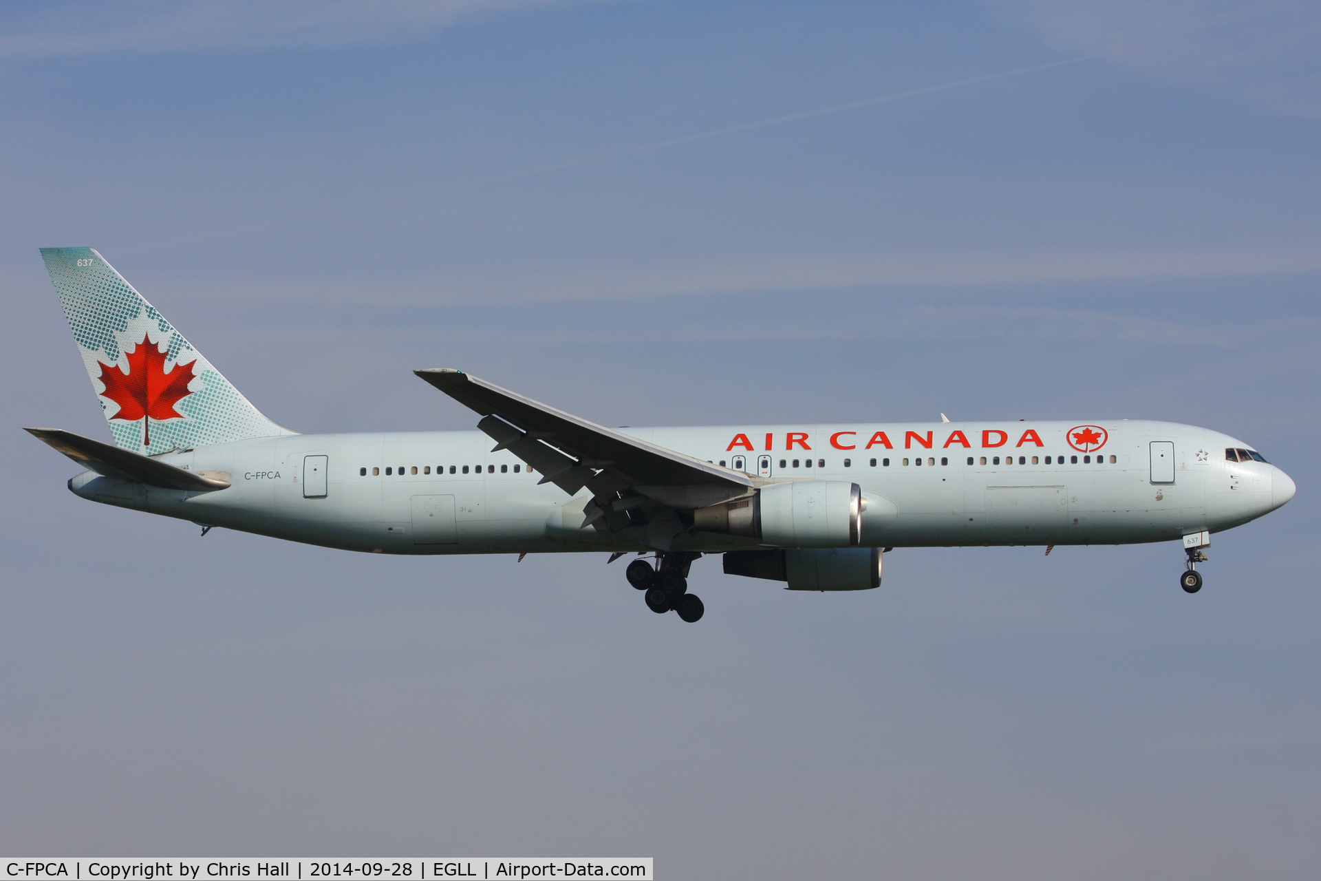 C-FPCA, 1989 Boeing 767-375 C/N 24306, Air Canada