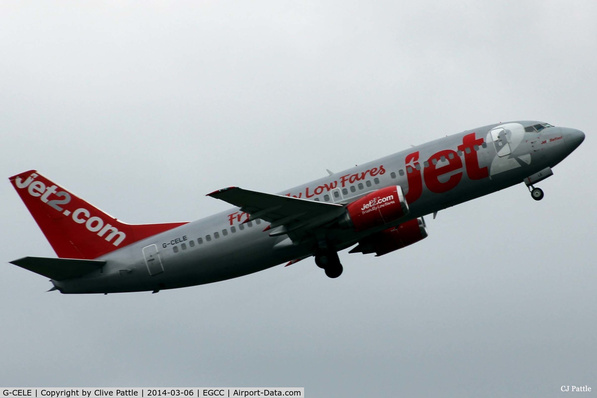 G-CELE, 1988 Boeing 737-33A C/N 24029, Manchester departure