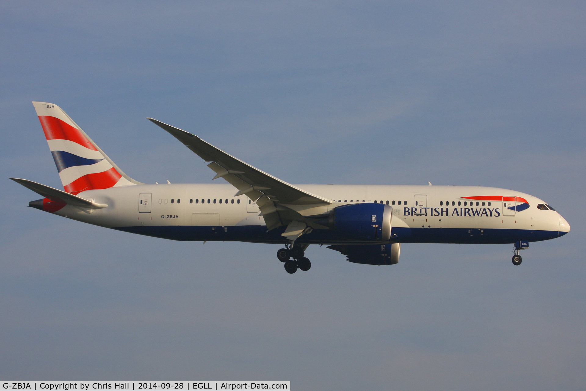 G-ZBJA, 2013 Boeing 787-8 Dreamliner C/N 38609, British Airways