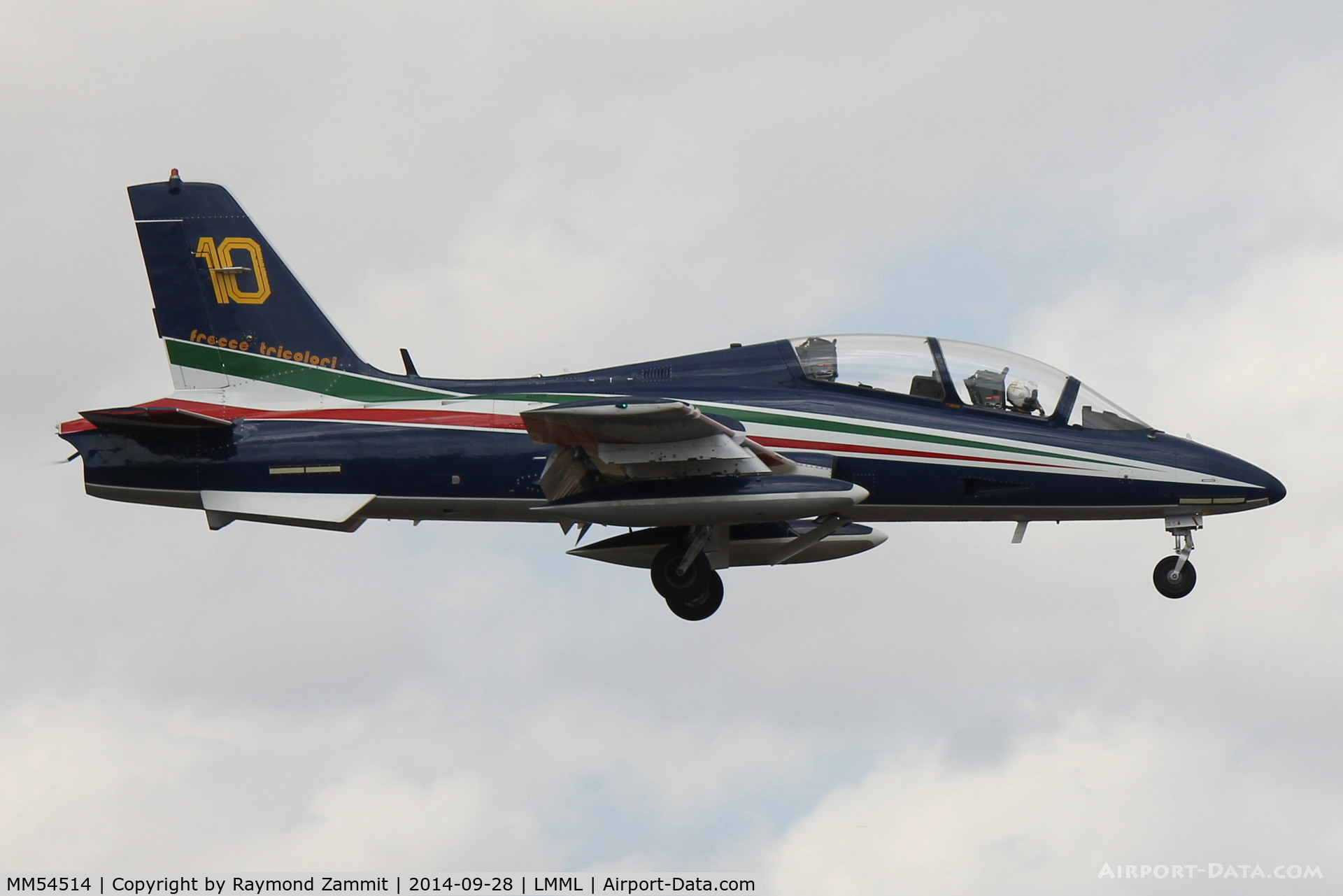 MM54514, Aermacchi MB-339PAN C/N 6735/130/AA062, MB339 MM54514/10 Frecce Tricolori Italian Air Force
