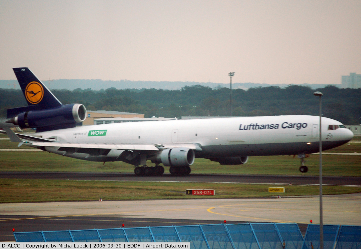 D-ALCC, 1998 McDonnell Douglas MD-11F C/N 48783, At Frankfurt